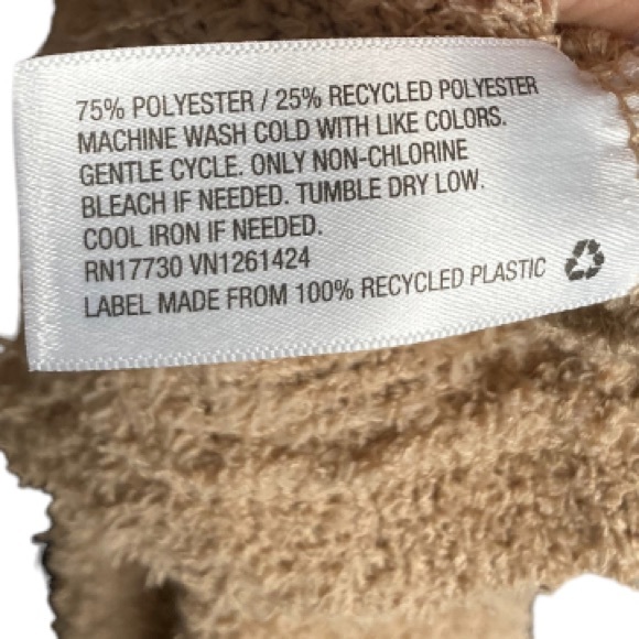 NWT! Wild Fable Super Soft Crop Top Button Down Sweater Cardigan, Taupe - Picture 8 of 8